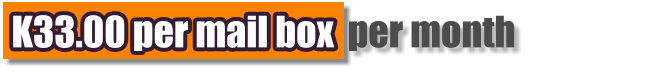 K33.00 per mail box per month